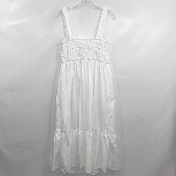 Summer Boho Dress White Corset Tie L - Picture 9 of 11